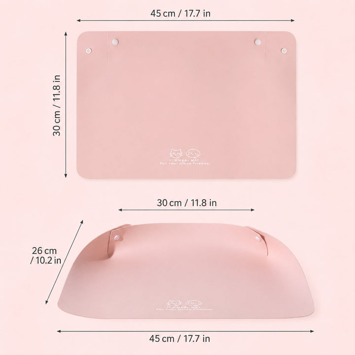 Stay-Clean Pet Feeding Mat | Waterproof Raised Edge | Non-Slip Easy-Clean Design