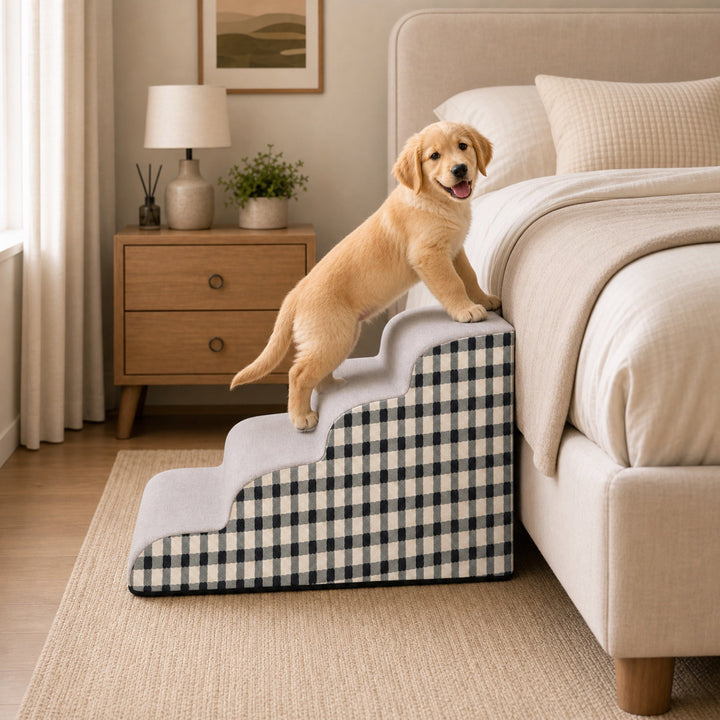 Removable Dog Steps | Foam Pet Climbing Stairs for Sofa Bed