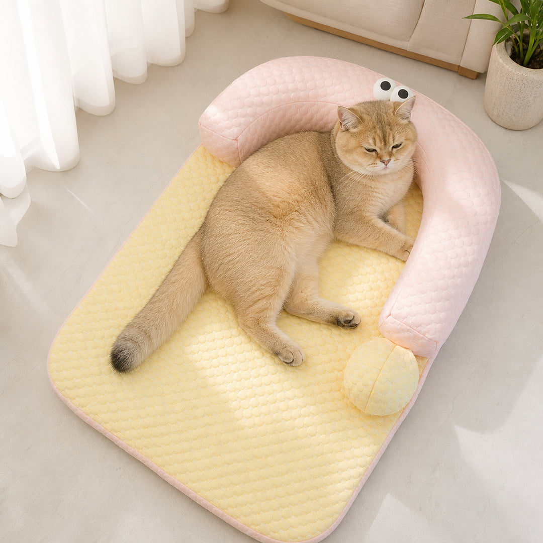Dog Bed & Cat Bed | Question Mark Cooling Pet Mat | Breathable & Washable