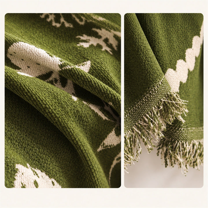 Secret Garden Chenille Sofa Throw | Reversible & Machine Washable