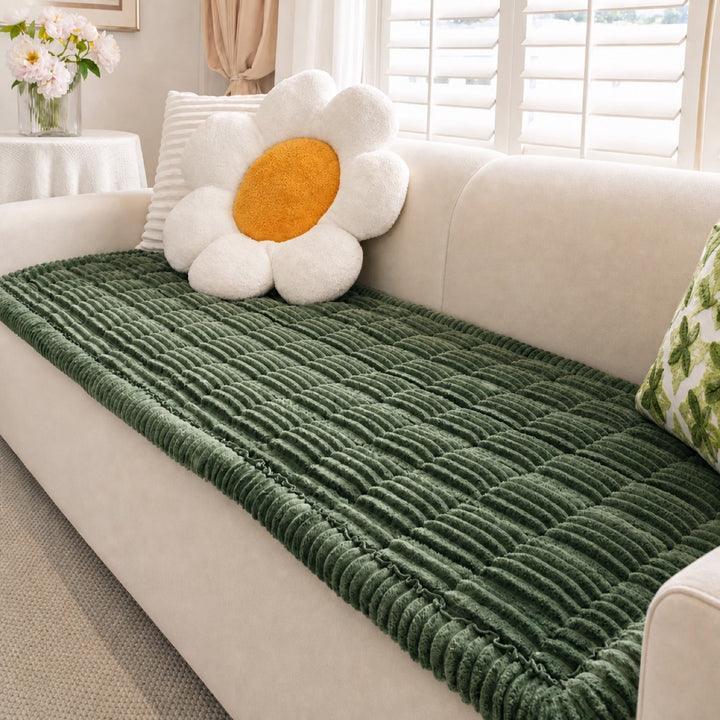 Non-Slip Sofa Cover for Dogs & Cats | Washable Flannel Pet Mat | Sofa Protector