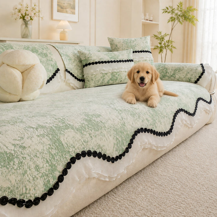 Vintage Bobble Sofa Cover | Non-Slip Machine-Washable | All Season
