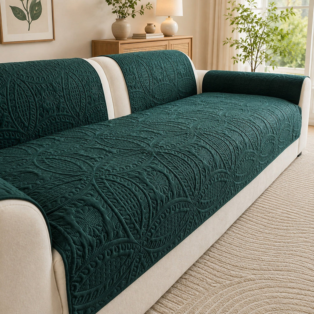 Water-Repellent Sofa Protector | Soft Brushed Polyester | Non-Slip Cover