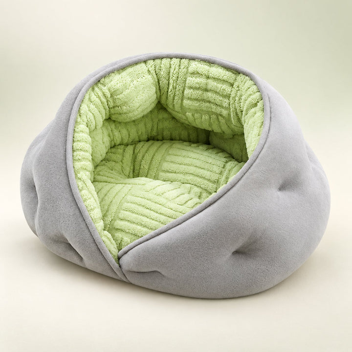 Dog Bed & Cat Bed | Snuggle Wrap Design | Soft Washable Fleece & Raised Padded Sides