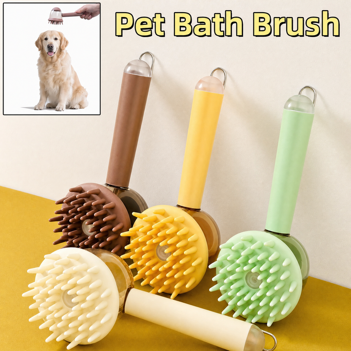 3-in-1 Pet Bath & Massage Brush