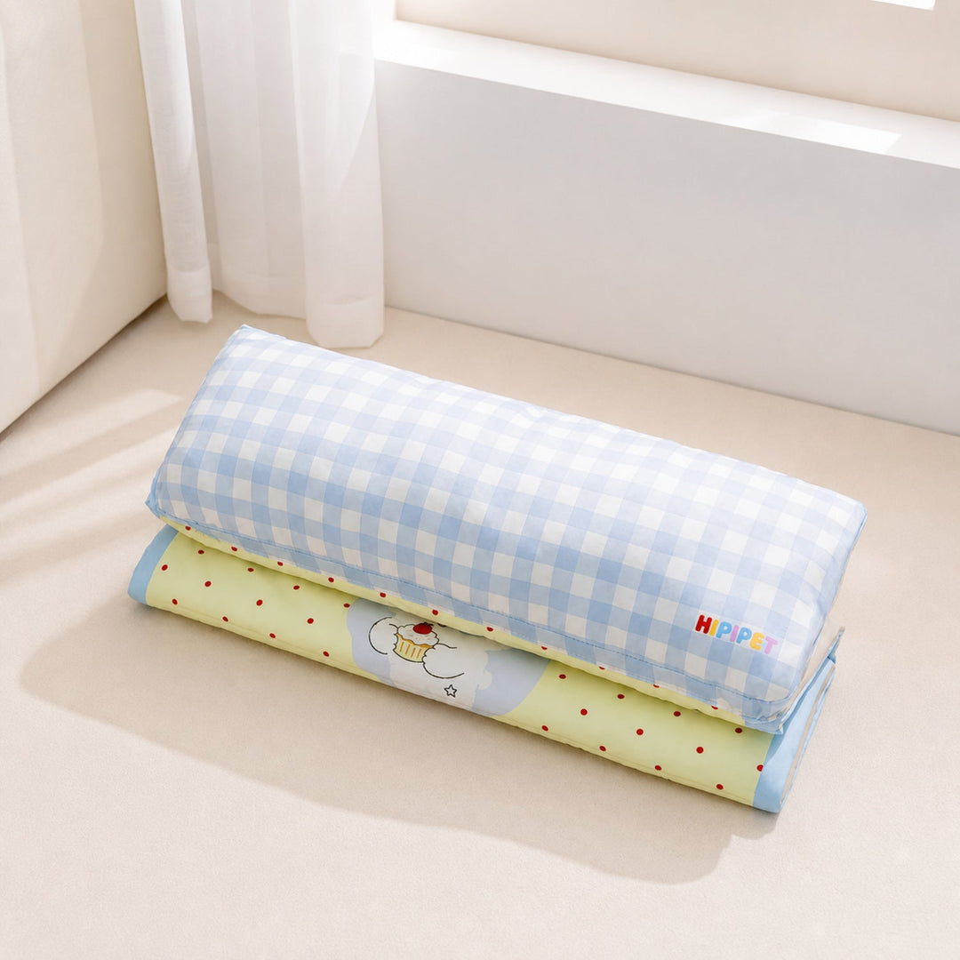 Dog Bed & Cat Bed | Foldable Cooling Pet Mat | Waterproof Twill & Support Pillow