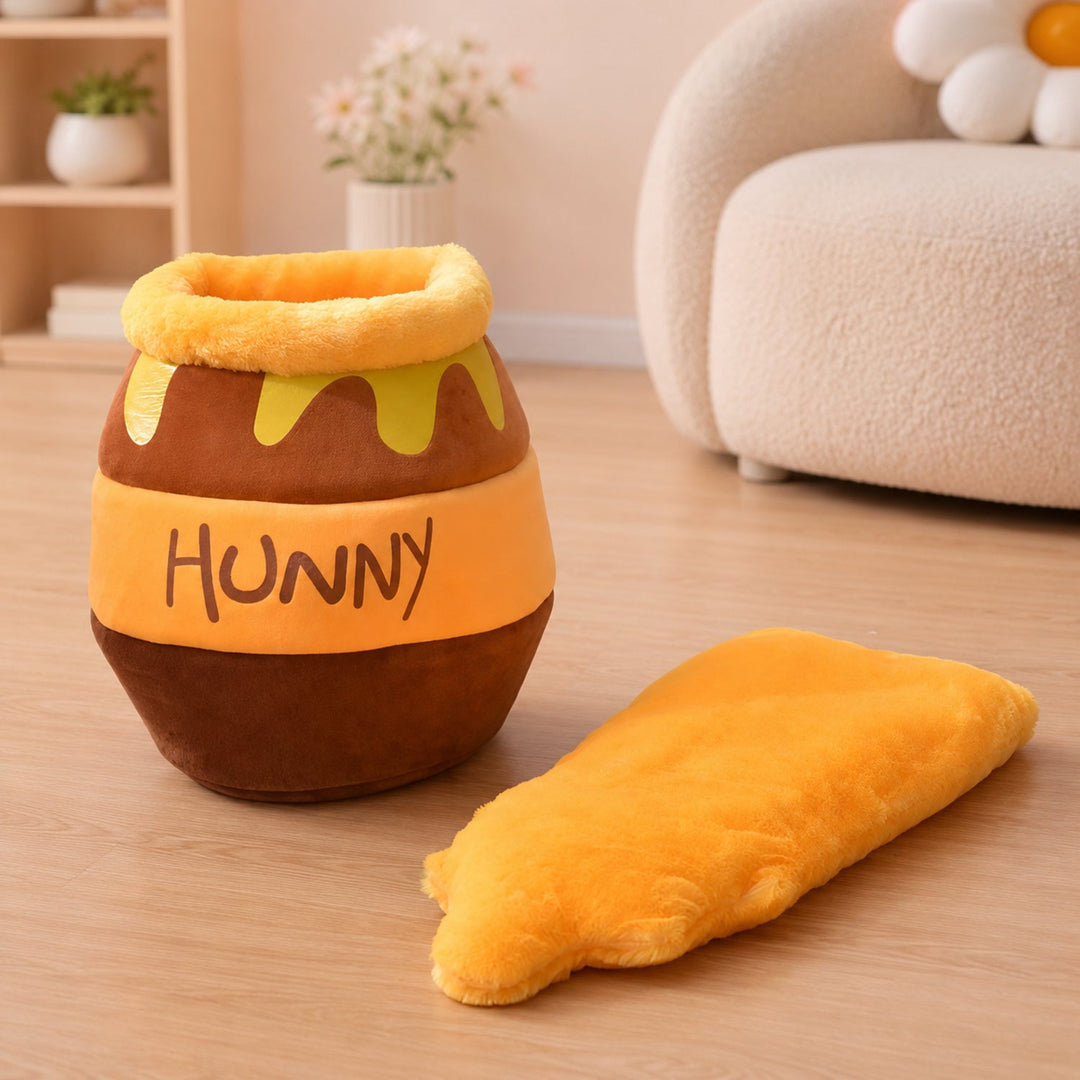 Dog Bed & Cat Bed | Honey Pot House | Soft Plush & Removable Washable Cushion