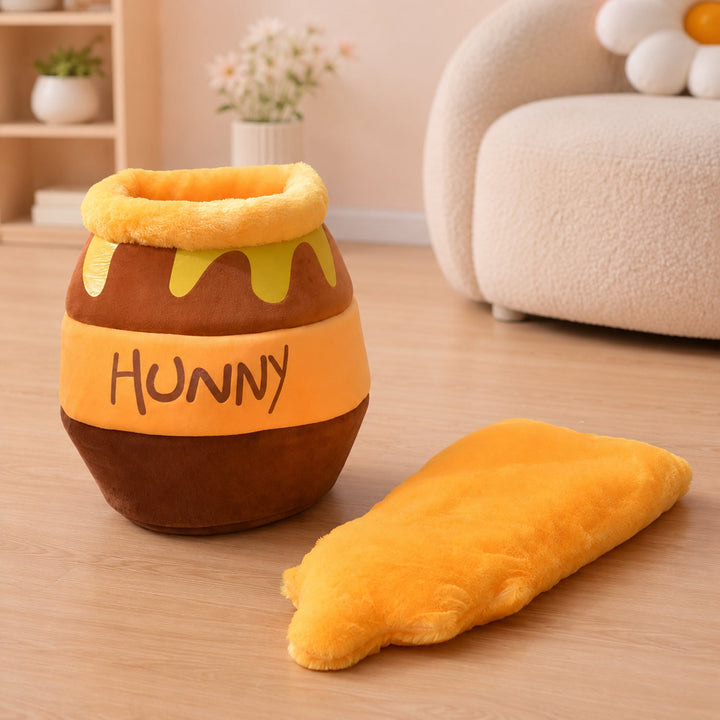 Dog Bed & Cat Bed | Honey Pot House | Soft Plush & Removable Washable Cushion