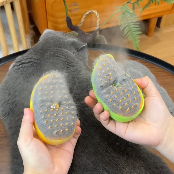 Electric Pet Grooming Brush | Soft Silicone Dog Comb with Water Spray | Hair Removal Tool