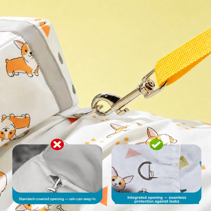 Full-Body Dog Raincoat | Waterproof | Reflective Detailing