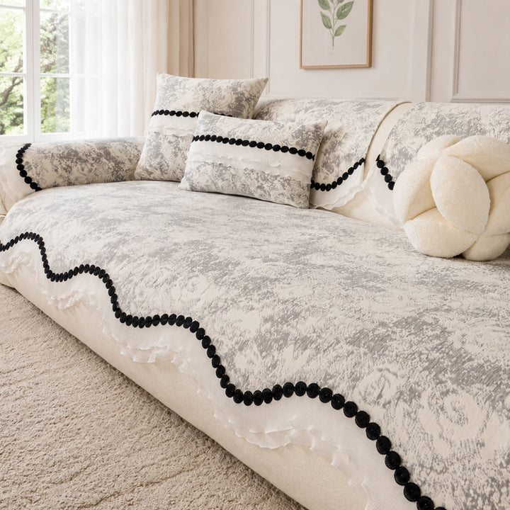 Vintage Bobble Sofa Cover | Non-Slip Machine-Washable | All Season