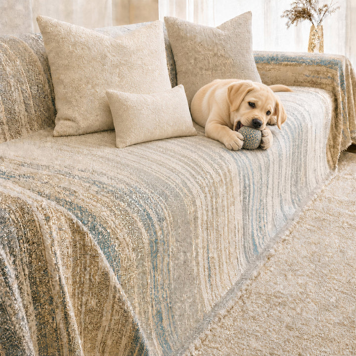 Gradient Chenille Sofa Throw | Soft All-Season | Pet-Friendly Sofa Cover
