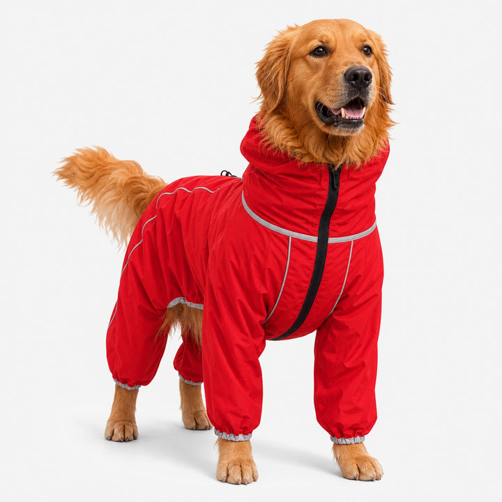 Large Dog Rain Coat | Waterproof Outdoor Jacket | Adjustable Fit