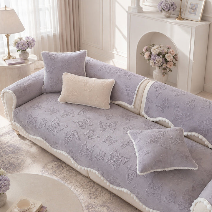 Butterfly Sofa Protector | Soft Non-Slip Washable All-Season Cover