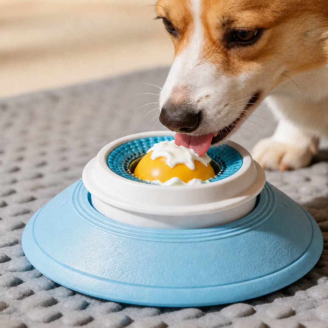 Lick-a-lot | Suction Slow Feeder Lick Bowl | Interactive Treat Toy for Cats & Dogs
