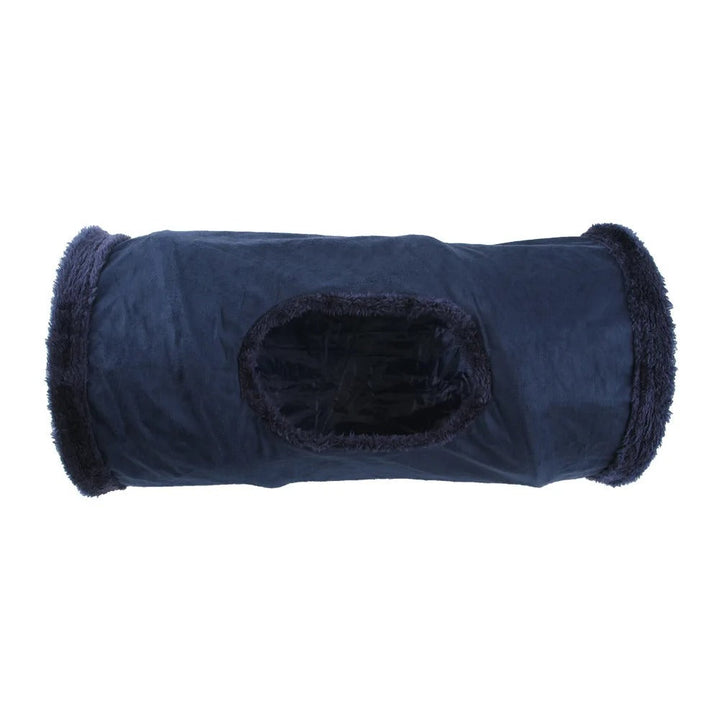 Collapsible Winter Suede Cat Tunnel