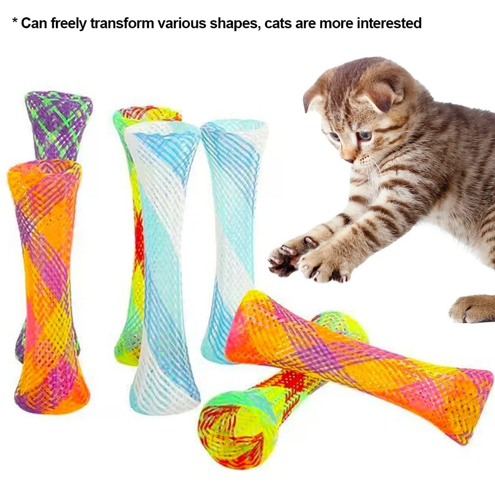Spring Shape Multi-Color Cat Bouncing Kitten Toys