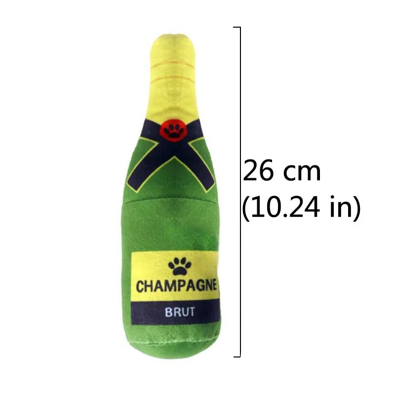 Champagne Bottle Shape Dog Toy