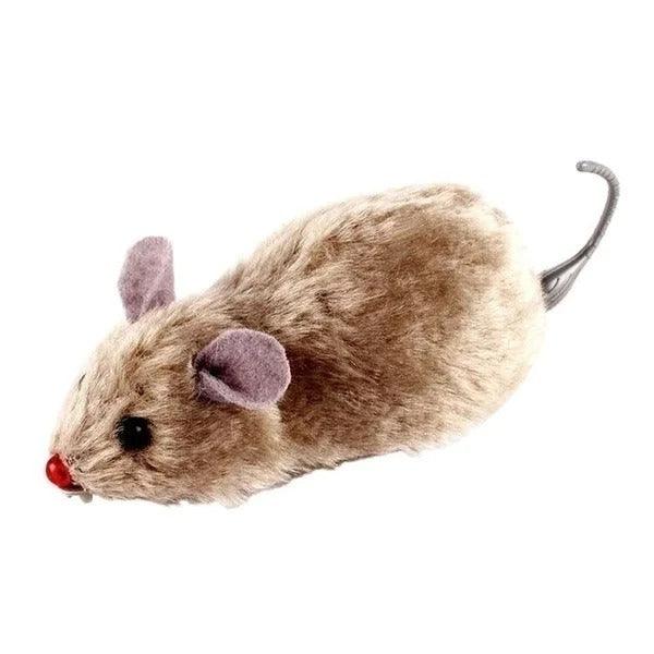 Funny Lifelike Plush Mouse Running Rat Toy