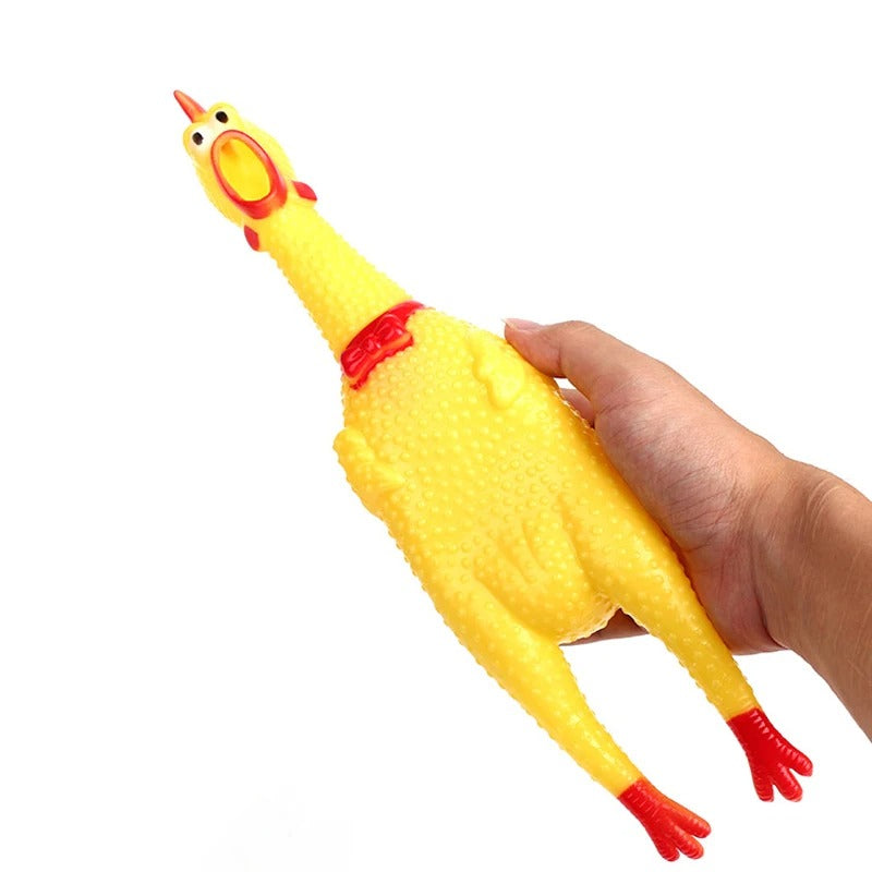 Squeak Chicken Dog Toy