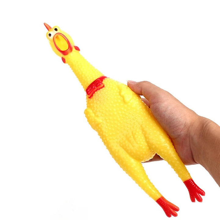 Squeak Chicken Dog Toy