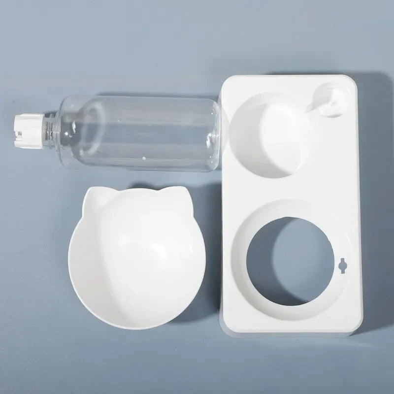 Dual-Purpose Tilted Pet Bowl