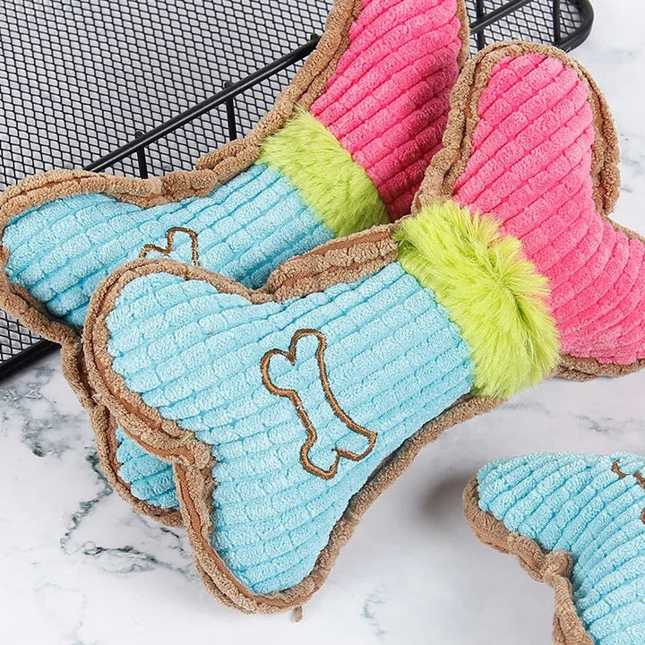 Bone Plush Chew Toy
