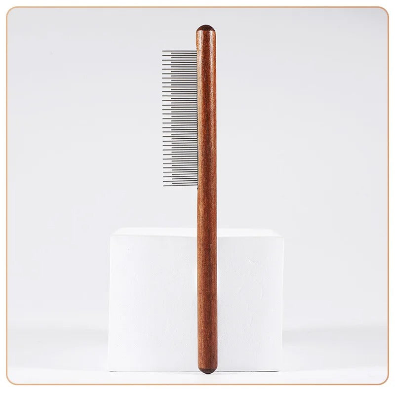 Premium Cat Comb: Stainless Steel Grooming for a Healthy Coat