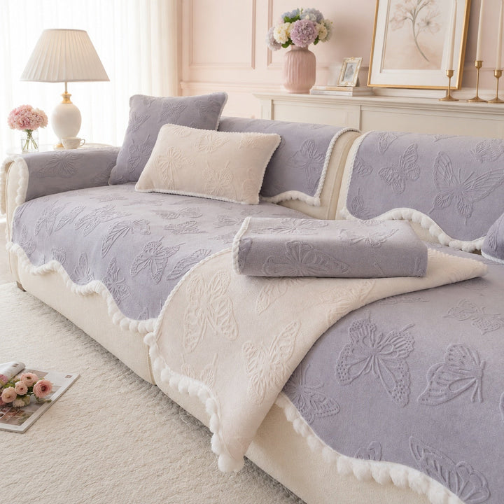 Butterfly Sofa Protector | Soft Non-Slip Washable All-Season Cover