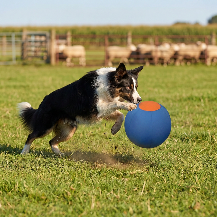 Inflatable Bite Resistant Herding Ball for Dogs – Durable Interactive Push & Chase Toy