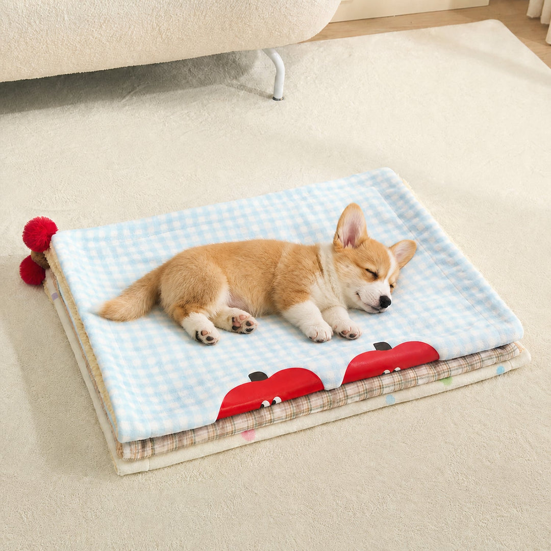 Dog Blanket & Cat Blanket | Reversible Plush with Pillow | Machine Washable