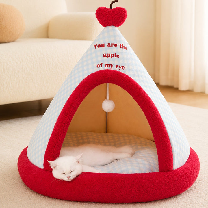 Dog Bed & Cat Bed | Teepee Tent | Cosy Enclosed Hideaway with a Washable Design