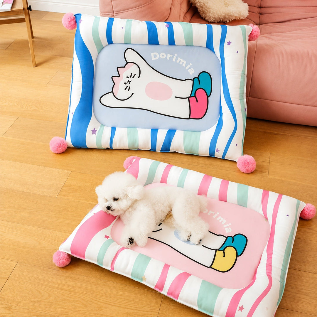 Dog Bed & Cat Bed | Playful Pals Pet Mat | Padded Sides & Waterproof Non-Slip Base