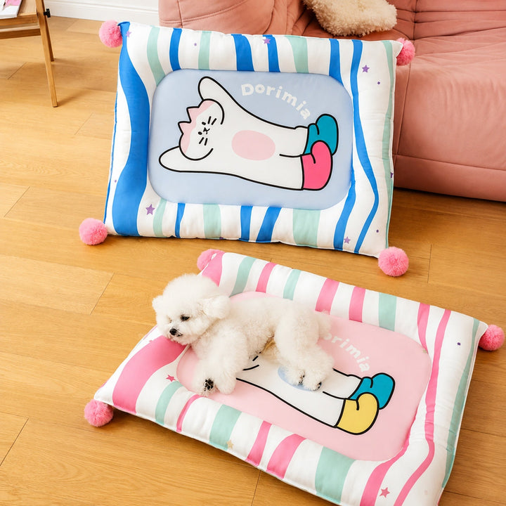 Dog Bed & Cat Bed | Playful Pals Pet Mat | Padded Sides & Waterproof Non-Slip Base