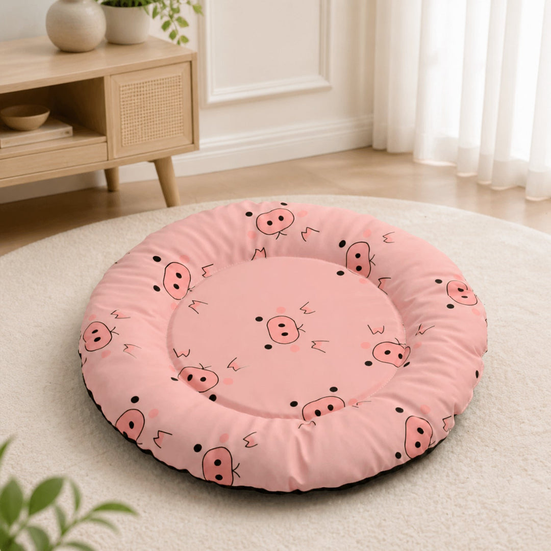 Waterproof Dog Bed & Cat Bed | Round Pet Mat | Washable & Non-Slip