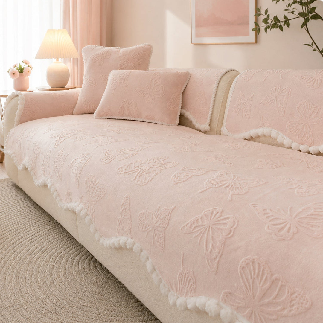 Butterfly Sofa Protector | Soft Non-Slip Washable All-Season Cover