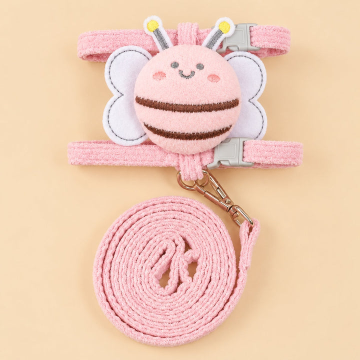 Bee Cat Harness & Lead Set | Adjustable Anti-Escape Fit | Lightweight Walking Set