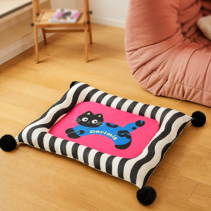Dog Bed & Cat Bed | Playful Pals Pet Mat | Padded Sides & Waterproof Non-Slip Base