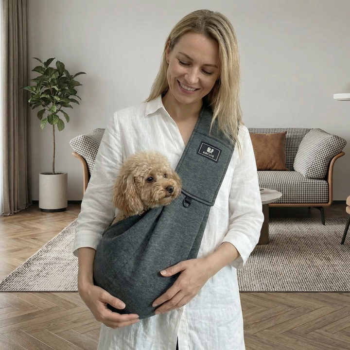 Portable Dog Shoulder Backpack – Breathable, Water-Resistant & Secure