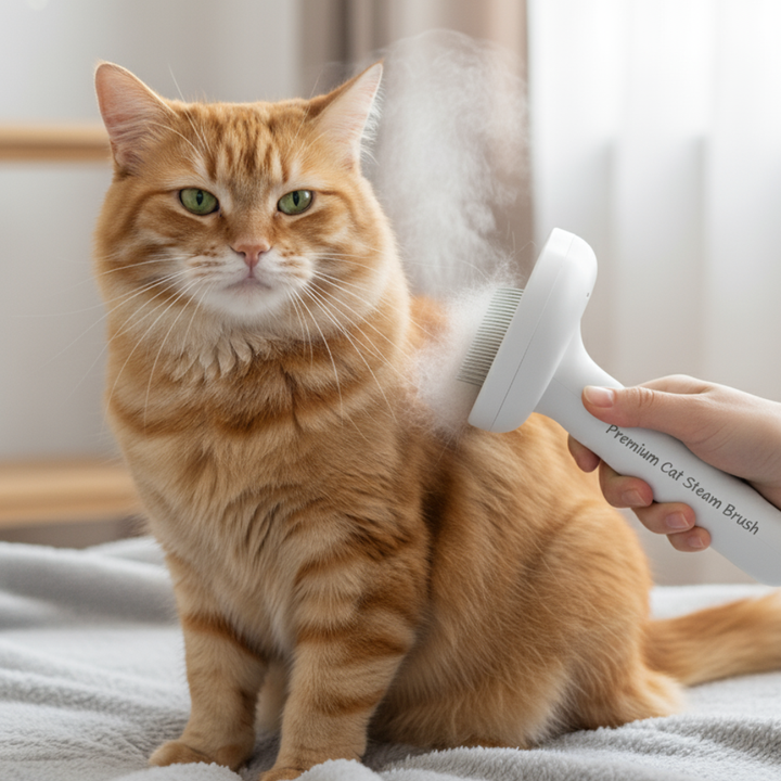 Premium Cat Steam Brush