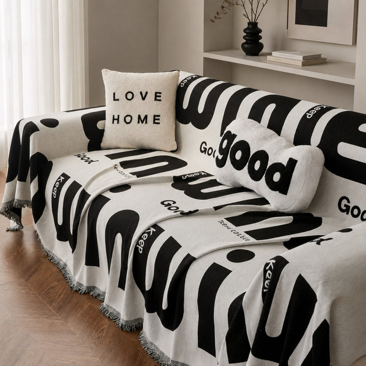 Good Mood Chenille Sofa Throw | Machine-Washable All-Season Sofa Protector