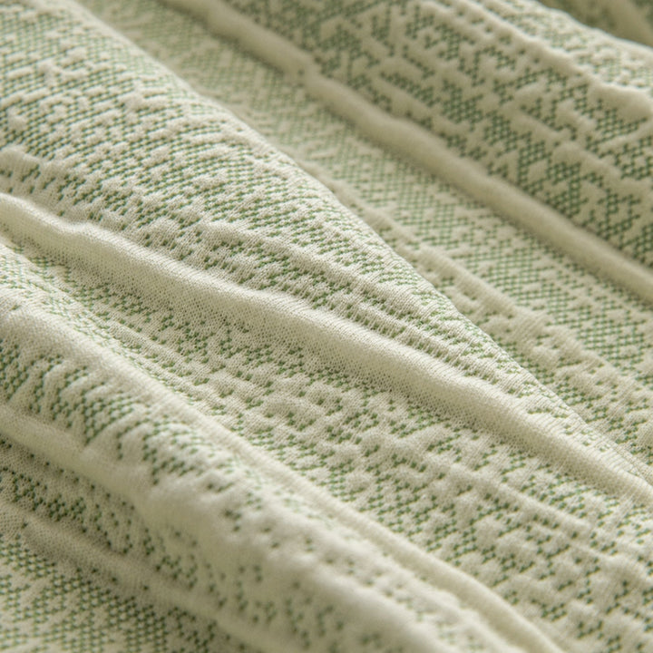 Striped Stretch Sofa Protector | Full-Coverage Anti-Scratch Machine-Washable Cover