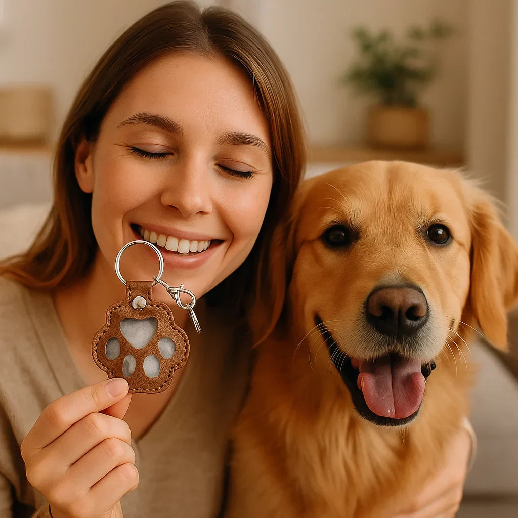 MemoryBand – Leather Keyring for Keeping Pet Hair
