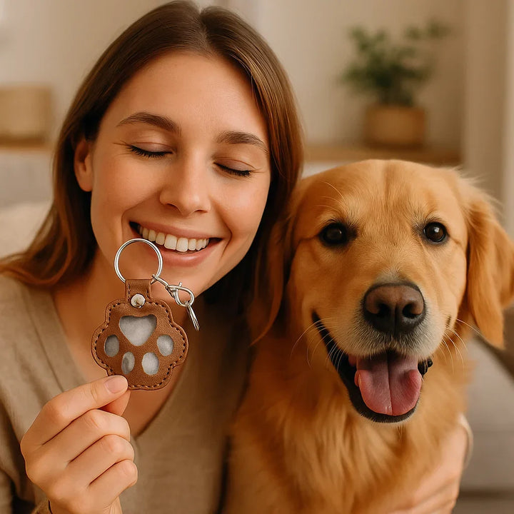MemoryBand – Leather Keyring for Keeping Pet Hair