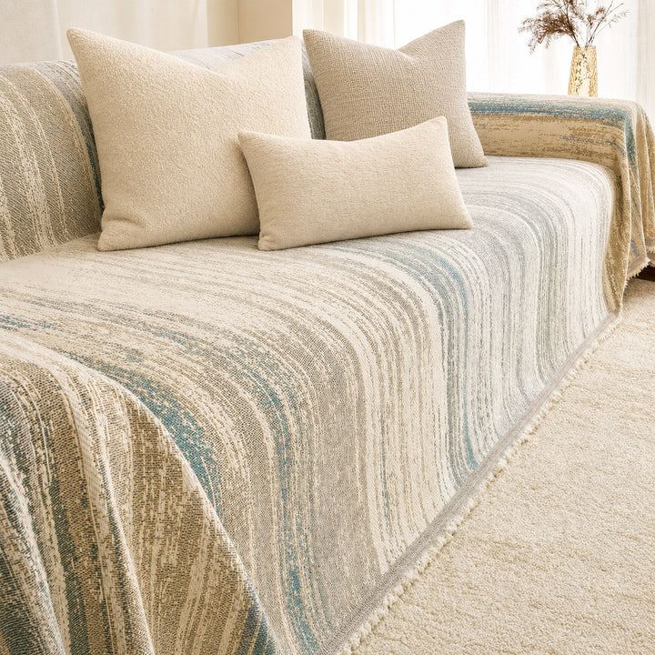 Gradient Chenille Sofa Throw | Soft All-Season | Pet-Friendly Sofa Cover