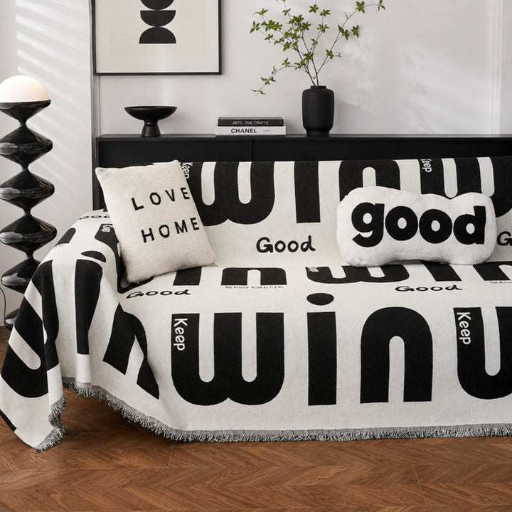 Good Mood Chenille Sofa Throw | Machine-Washable All-Season Sofa Protector