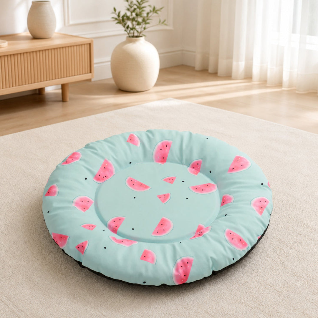 Waterproof Dog Bed & Cat Bed | Round Pet Mat | Washable & Non-Slip