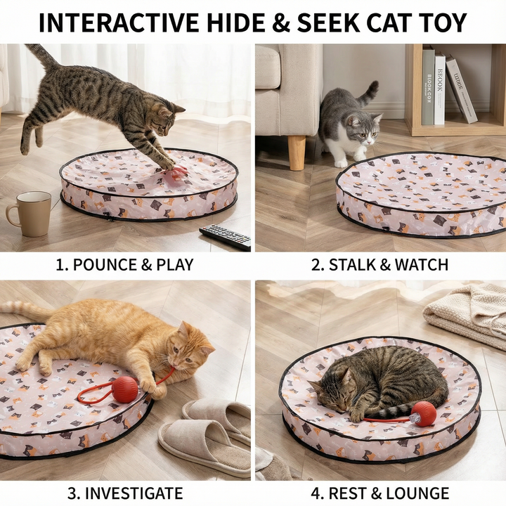 Interactive Hide and Seek Cat Toy