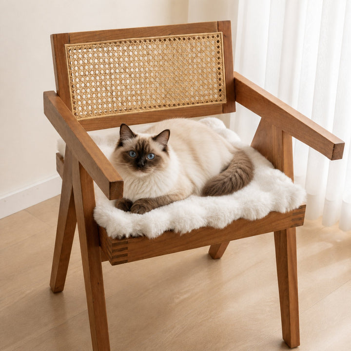 Dog Bed & Cat Bed | Tufted Plush Pet Mat | Soft Cushion for Floors & Chairs