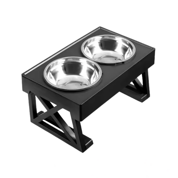Adjustable Elevated Dog Bowl Stand | Slow Feeder | Healthier Eating Posture